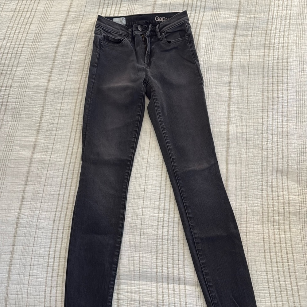 Gap Slim Straight Jeans - Dark Grey